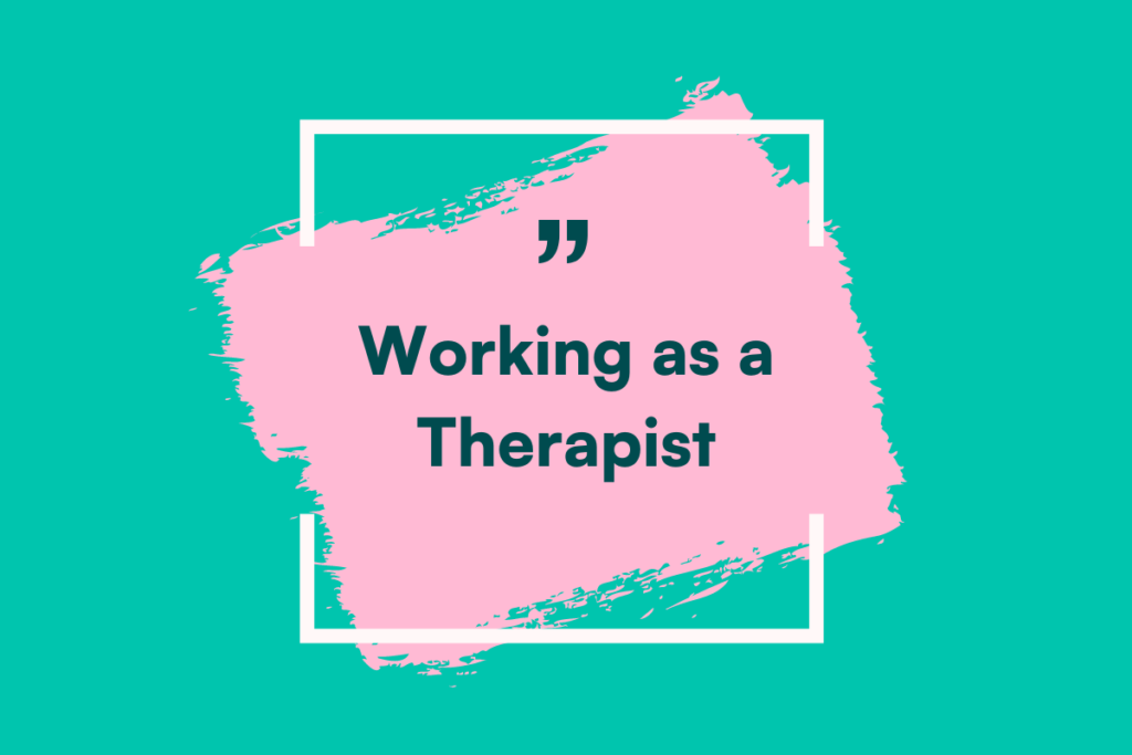 Working as a therapist image